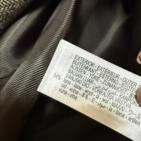 ZARA wool blend herringbone blazer - Picture 4 of 9